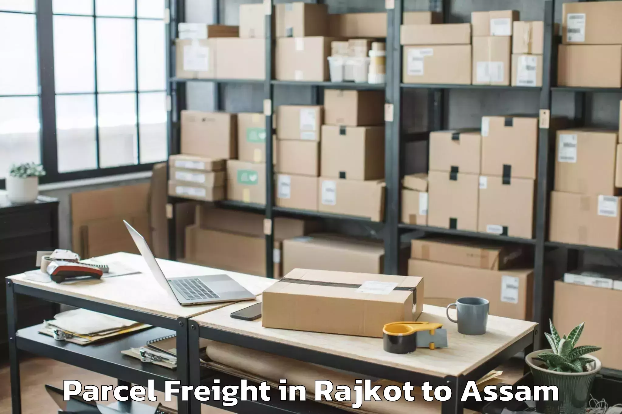 Quality Rajkot to Abhilashi University Guwahati Parcel Freight